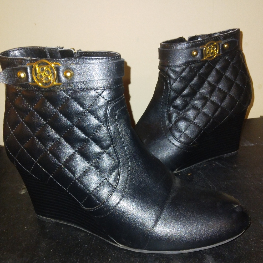 Liz Claiborne wedge ankle boots